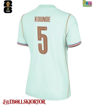Frankrike Jules Kounde #5 Bortatröja Dam VM 2026 Kortärmad